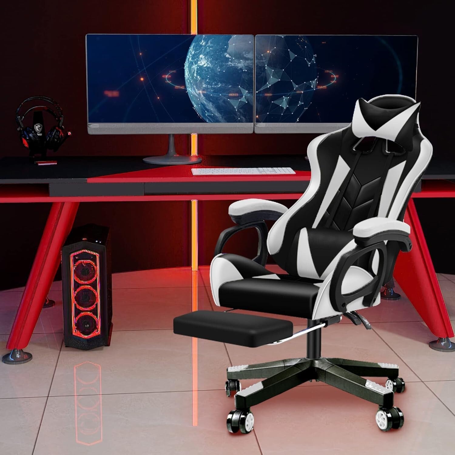 Durable 28-Inch Nylon Replacement Base with Smooth Glide Casters for Chairs