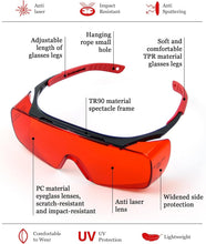 Load image into Gallery viewer, Versatile Laser Goggles 180-540nm - Perfect for Engraving &amp; Beauty Treatments