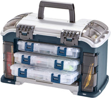 Load image into Gallery viewer, Compact Angled Fishing Tackle Box with 3 Stowaway Boxes - Ideal for Outdoors