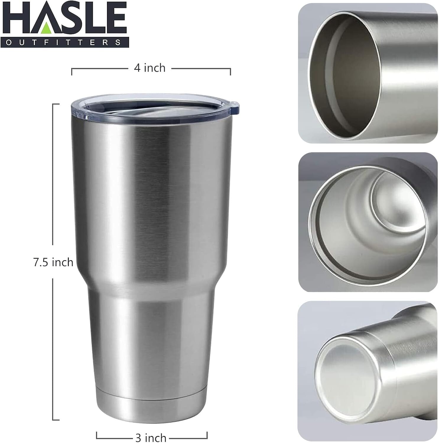 Elegant 30oz Double Wall Insulated Steel Tumbler - Perfect for Hot & Cold Drinks