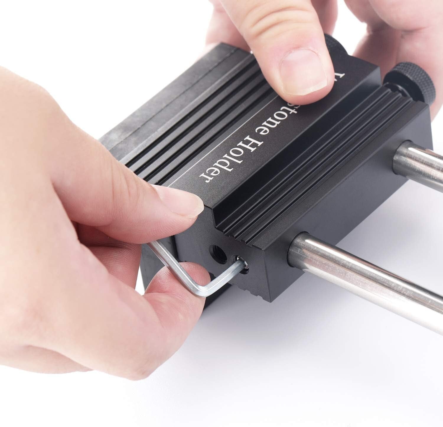 Alloy Steel Diamond Sharpening Stone Set with Safe Holder - Kitchen & Hunting