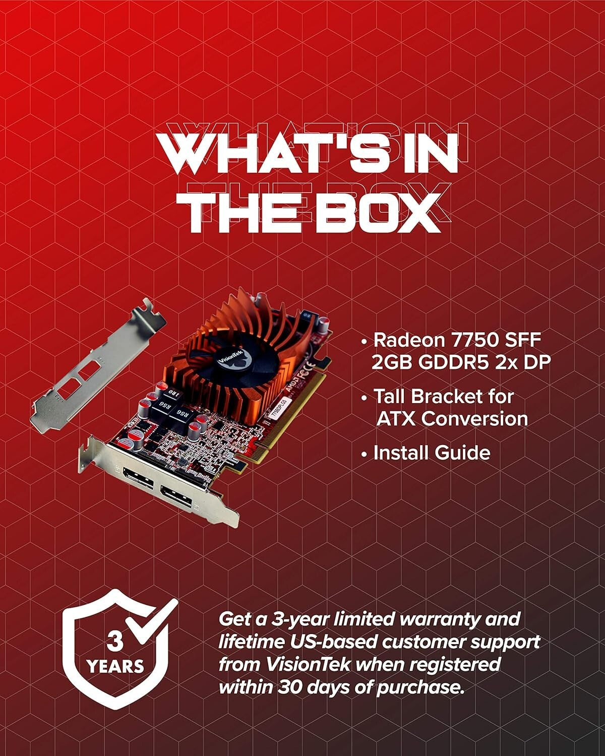 Power Your Displays with AMD Radeon HD 7750 2GB GDDR5 - Plug-and-Play Design