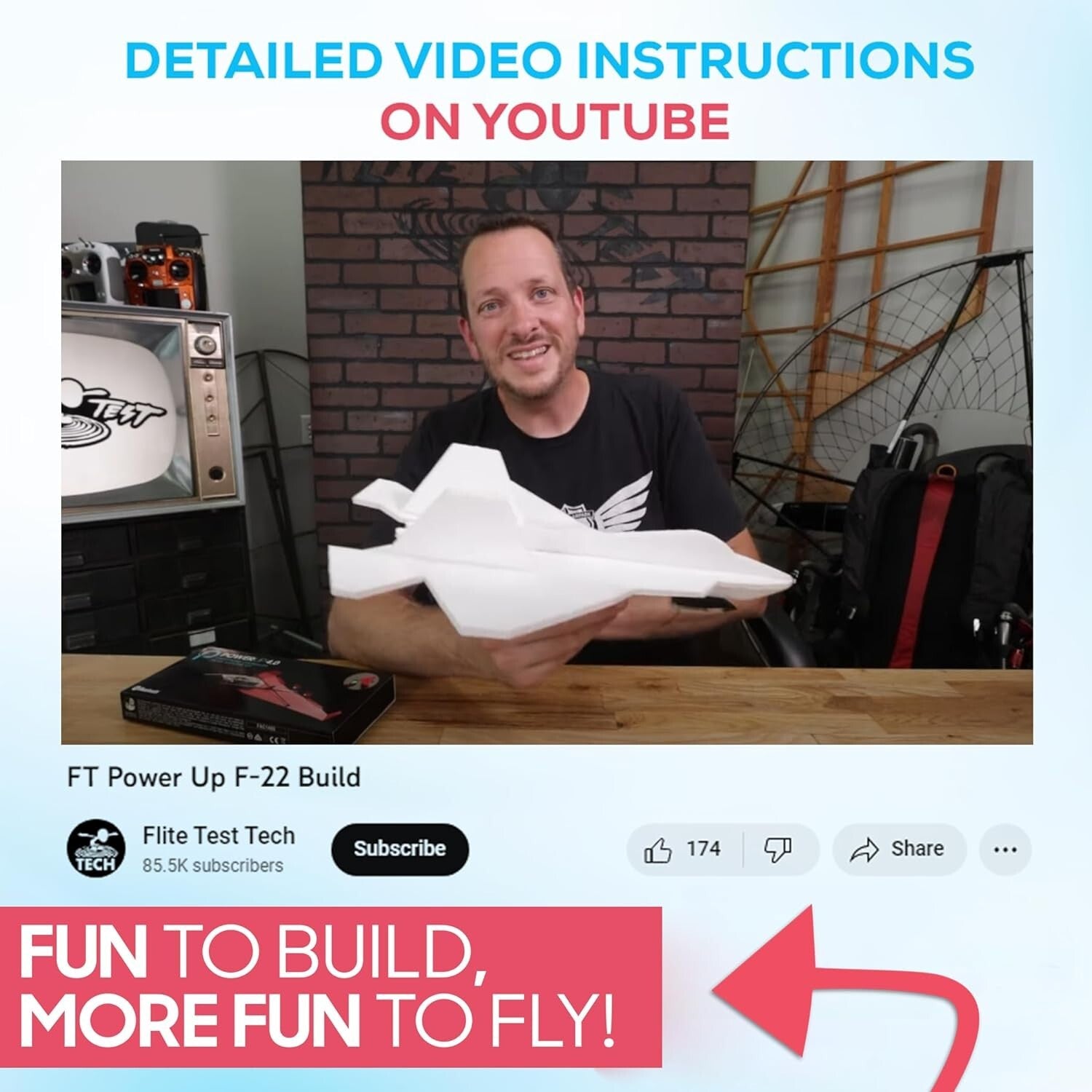 Transformative DIY F-22 Raptor Foam Jet Kit - Ideal STEM Project for All Ages