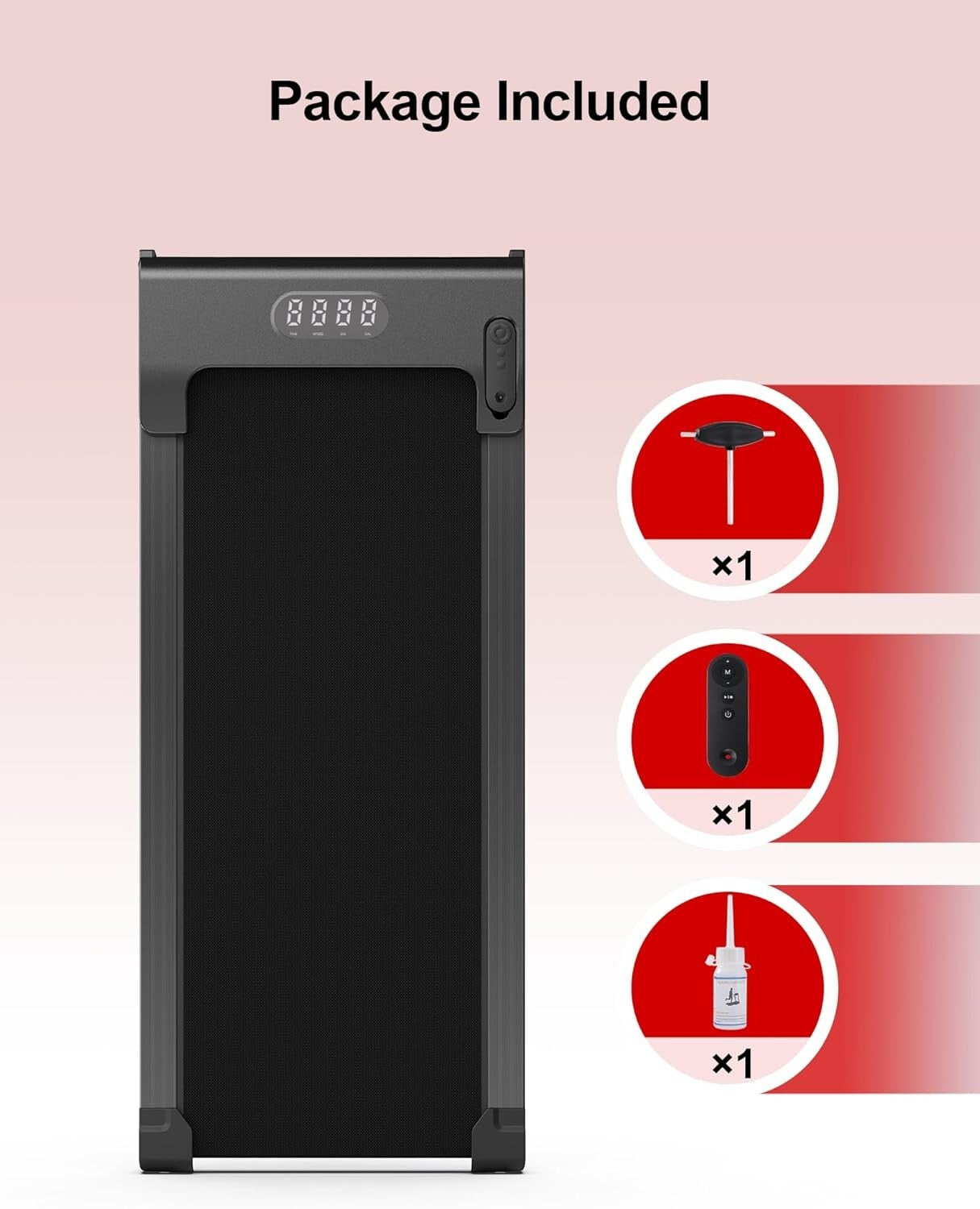 Alloy Steel Under Desk Treadmill with Remote Control – Ideal for Home & Office