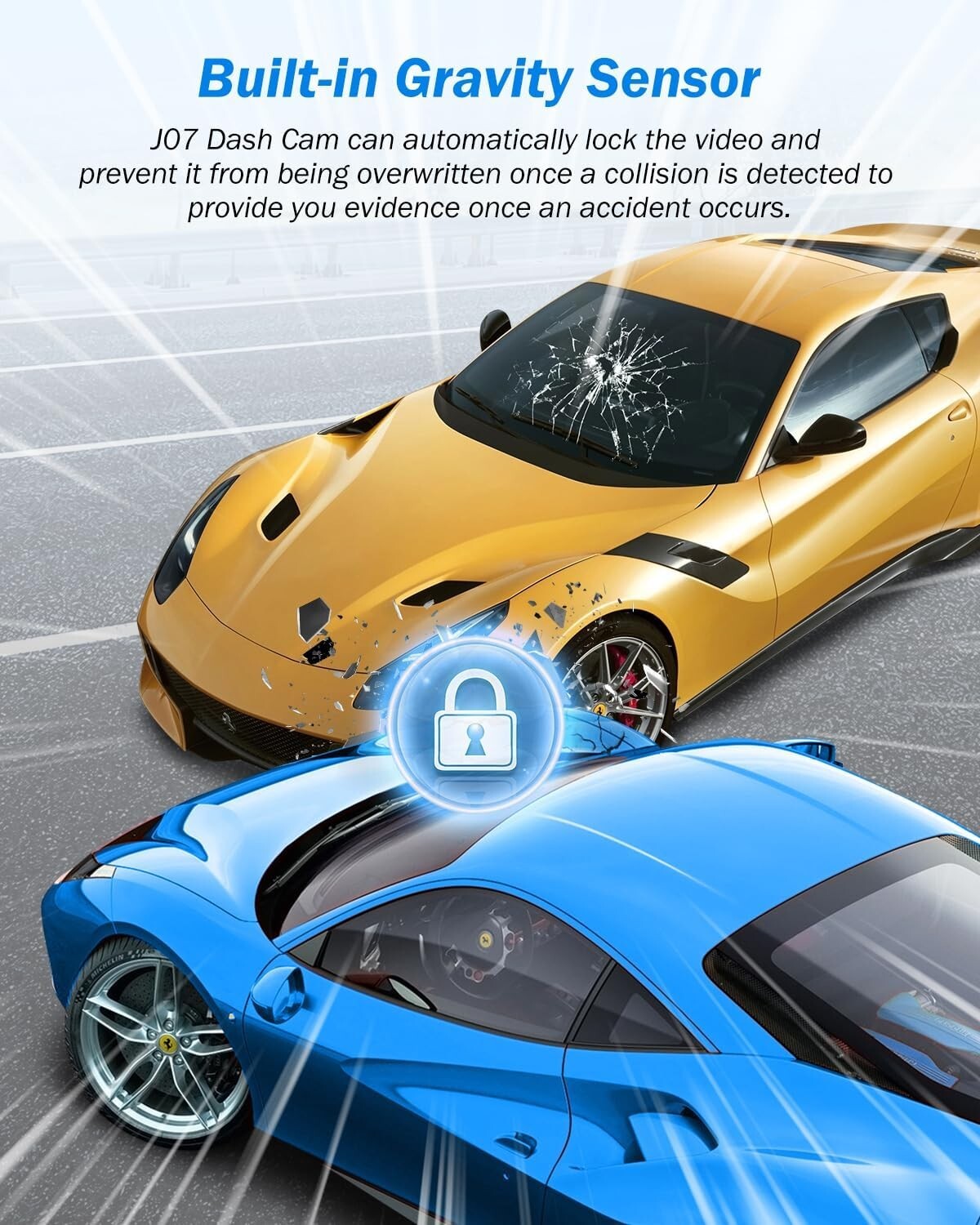 Advanced 2.5K Triple Car Dash Cam with IR Night Vision & 24Hr Parking Guard