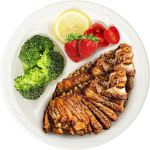 Load image into Gallery viewer, Sturdy 10-Inch BPA Free Dinner Plates - Reusable 3-Compartment Trays for Events