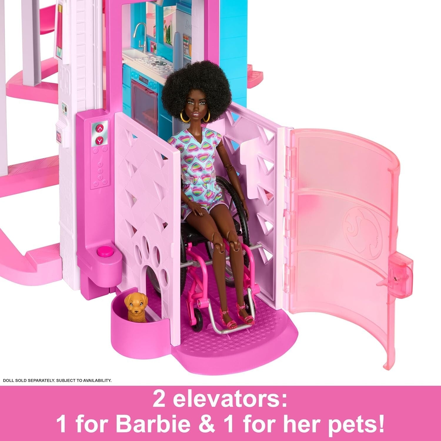 DreamHouse Doll House Playset with 75+ Fun Pieces Including Pool Slide and Pets
