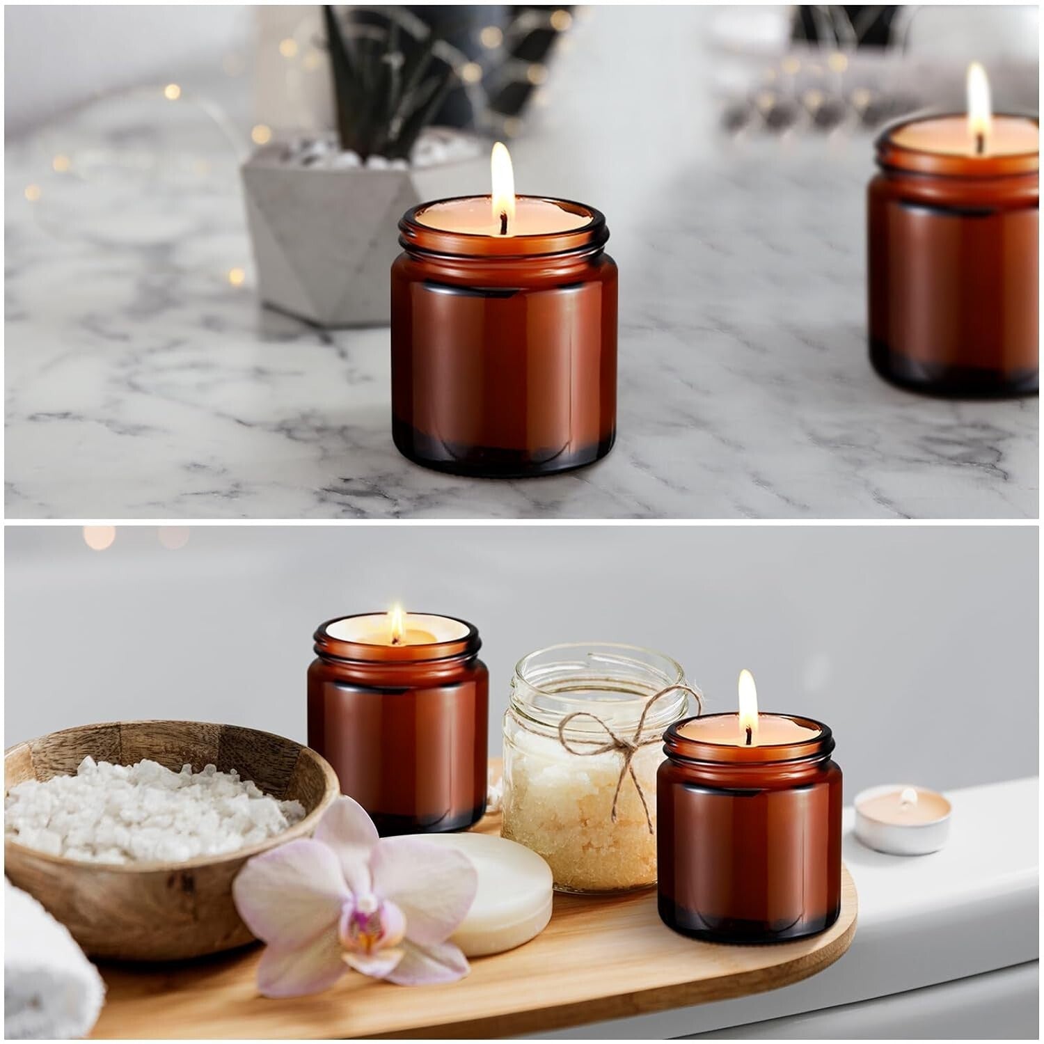 Multi-Purpose 48 Pcs 4 oz Glass Jars with Airtight Lids for Home & Business Use