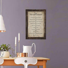 Load image into Gallery viewer, Meaningful 10 Commandments Christian Wall Art - Perfect Gift for Any Occasion