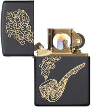 Load image into Gallery viewer, Classic Windproof Brass Lighter - Black Matte Finish for Refined Taste