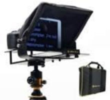 Load image into Gallery viewer, Adjustable iPad/Tablet Teleprompter with 70/30 Glass &amp; Carry Case - No Assembly