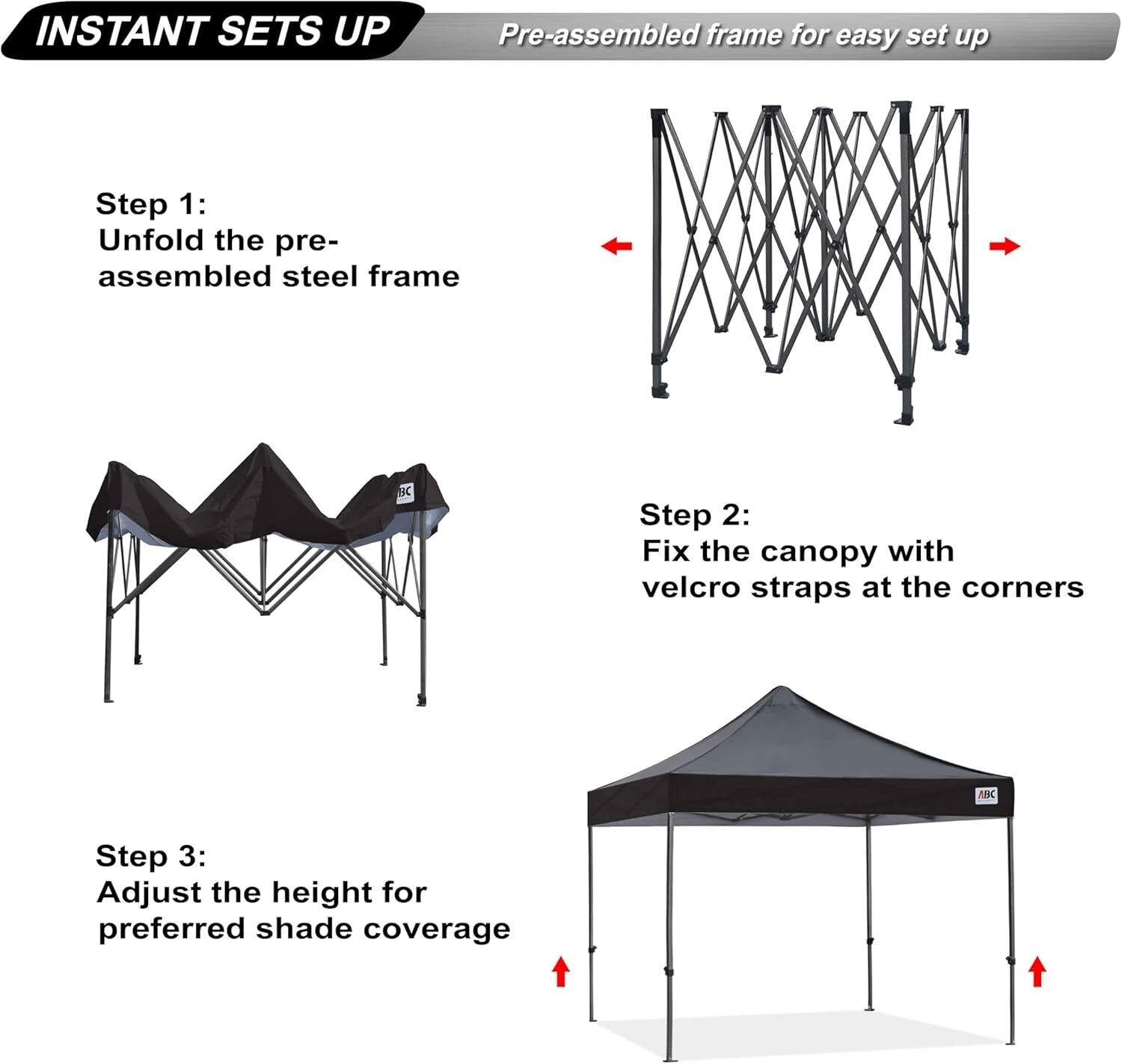 10x10 Outdoor Canopy Tent with UV Protection - Perfect for Events and Parties