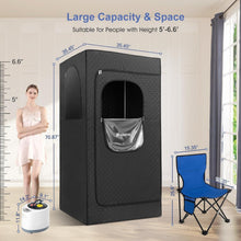 Load image into Gallery viewer, Home Steam Sauna with 4L Generator - Fast Heating &amp; Ultra Thick Cotton Design