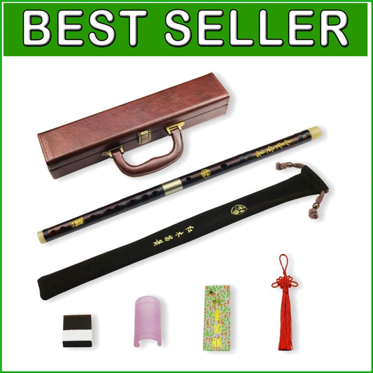 Lightweight Professional Dizi Flute in C Key with Accessory Bundle for Artists
