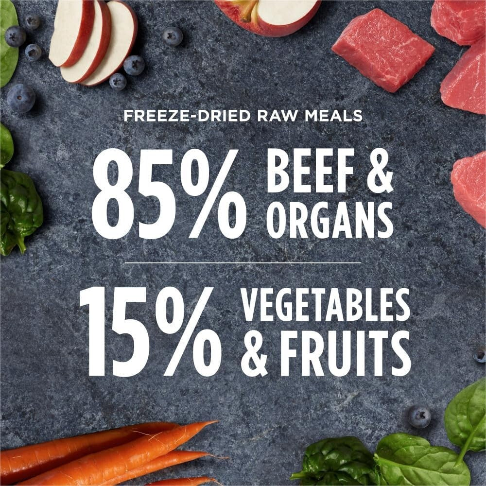 Premium Grain-Free Freeze-Dried Raw Beef Dog Food - 25 oz. Nutritional Bliss