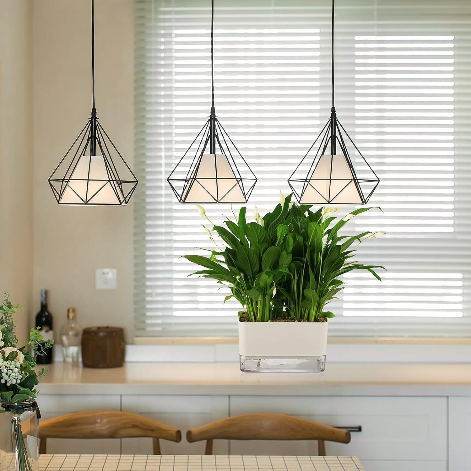 Elegant 7-Inch Self-Watering Pots for Indoor Plants – 8 Pack with Drainage Holes