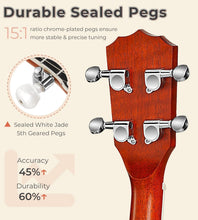 Load image into Gallery viewer, Lightweight 26 Inch Mahogany Mini Banjo - Perfect for Music Lovers on the Go