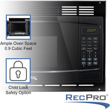 Load image into Gallery viewer, Energy-Efficient RV Microwave - 900W, Digital Control &amp; Turntable Functionality