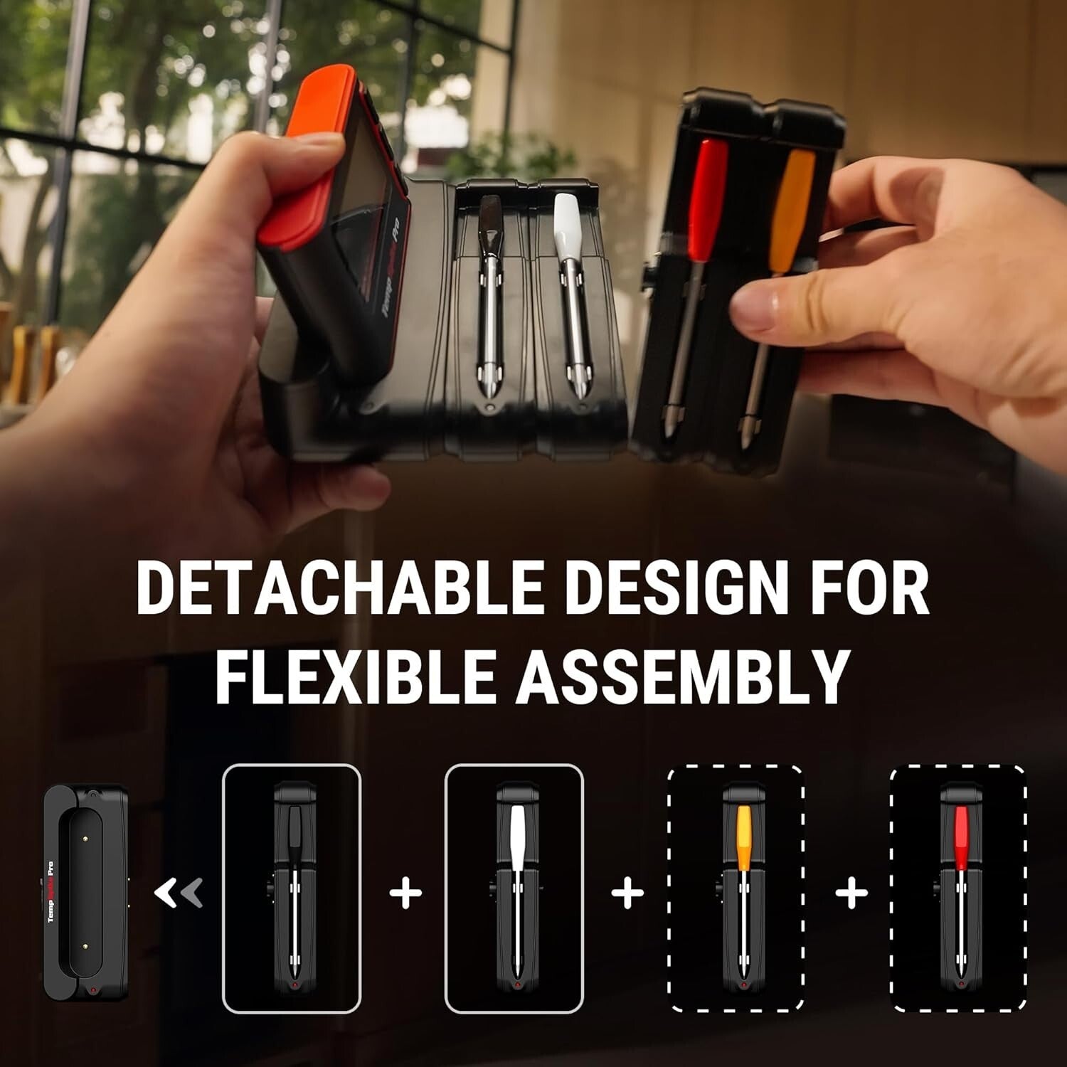 Gift-Ready Wireless Meat Thermometer with App Support & Long Battery Life