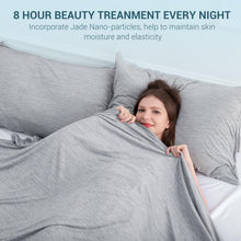 Load image into Gallery viewer, Dual-Sided Arc-Chill Cooling Blanket - 51" x 67" Grey Throw for Ultimate Comfort