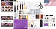 Load image into Gallery viewer, Complete Leather Craft Toolkit: 183 Pieces for DIY Projects and Customization
