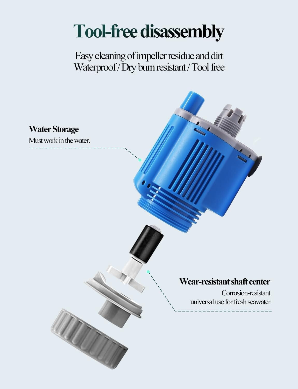 6-in-1 Electric Aquarium Cleaner: 12V, 28W Gravel Vacuum for 10-200 Gallon Tanks