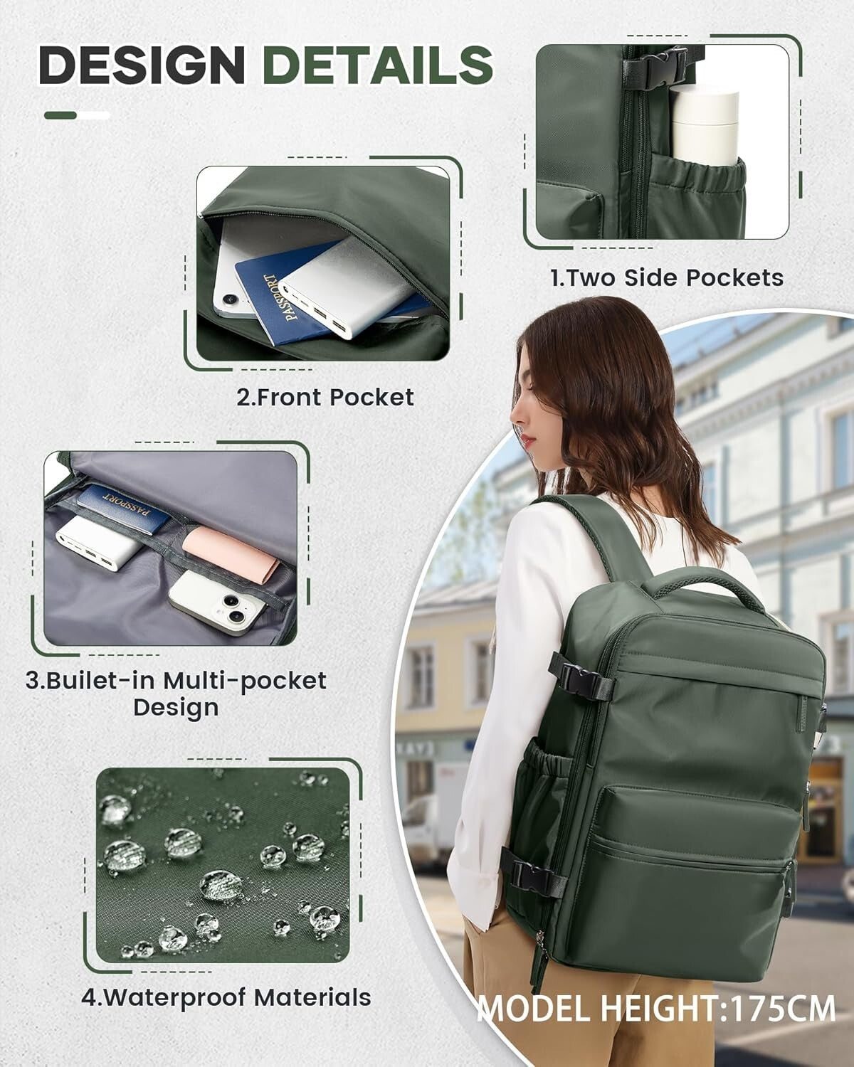Airback Portable Vacuum Travel Backpack - Efficient Compression and Organization