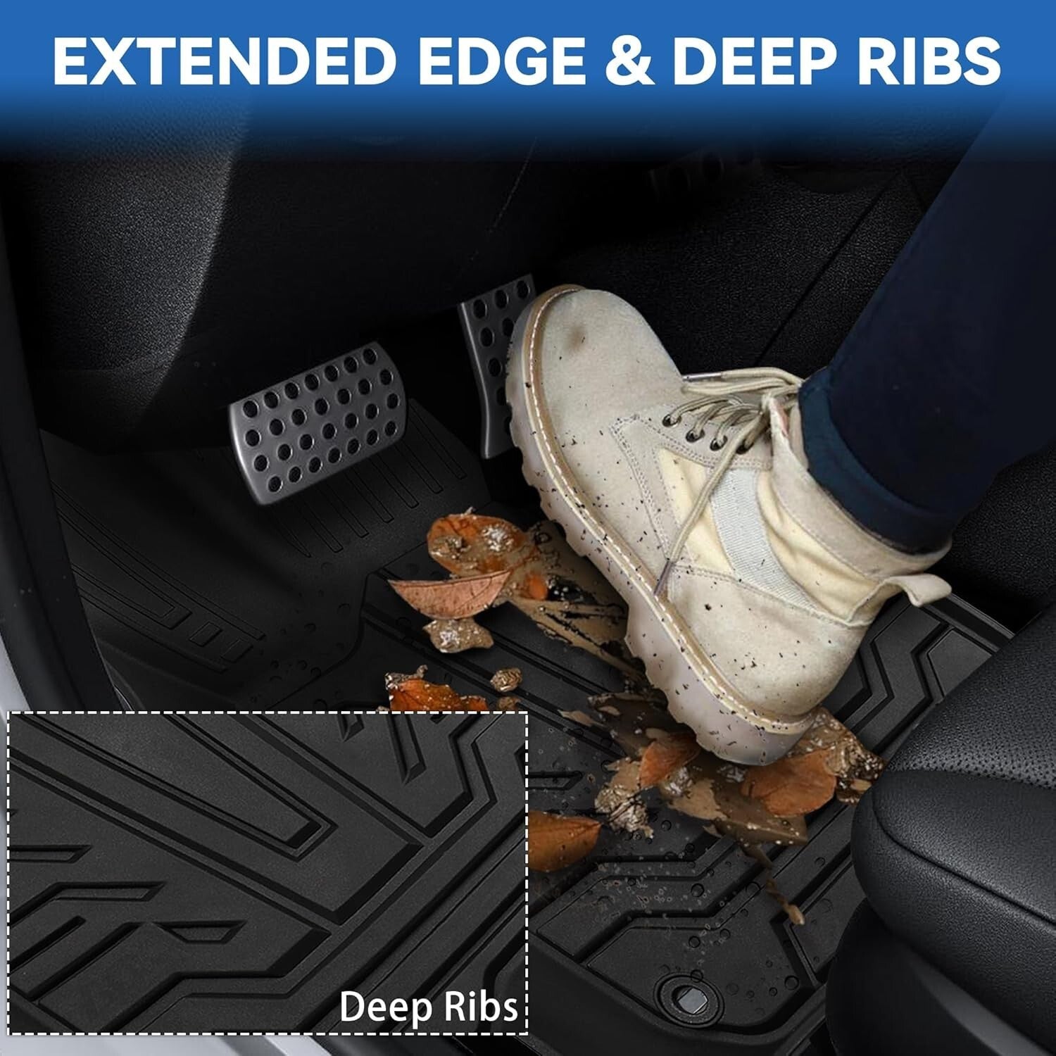 Eco-Friendly TPE Floor Liners for 2017-2022 CR-V: Ultimate Protection & Comfort