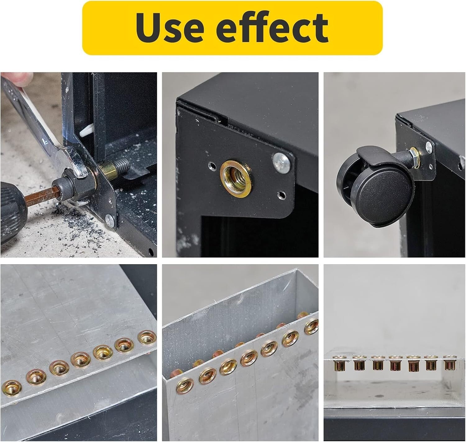 Professional Rivet Nut Hand Tool with 10 Mandrels - Ideal for All Metal Jobs