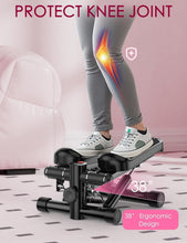 Load image into Gallery viewer, Portable Mini Stepper with Resistance Bands - Adjustable Height 330LBS Capacity