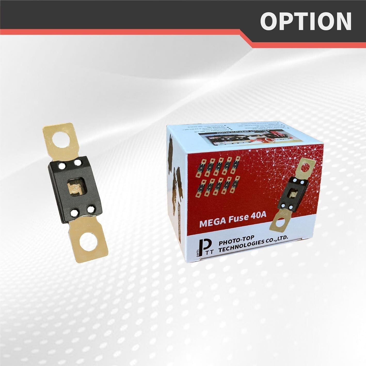 2-Pack MEGA/AMG Time Delay Fuses (40-500 Amp) for Automotive & Marine Use