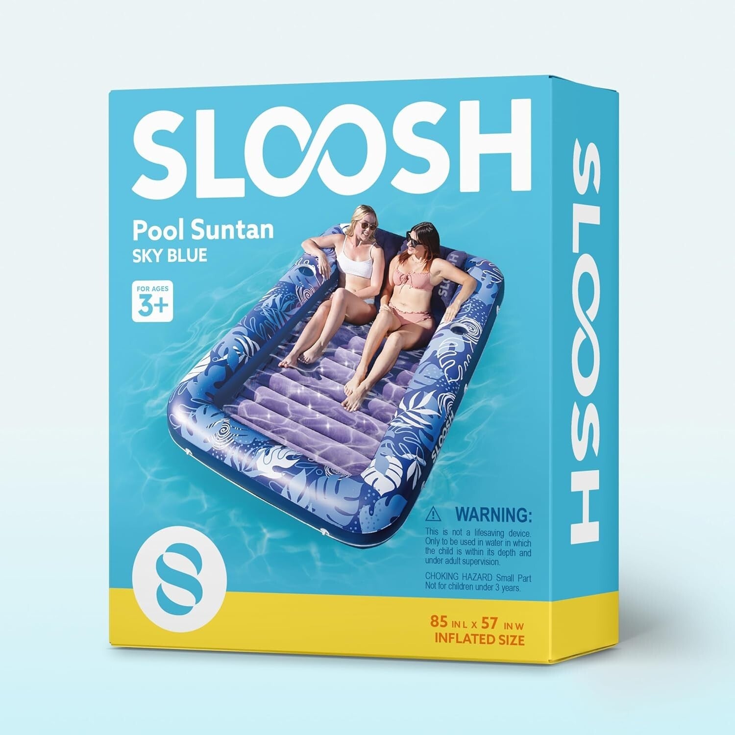 UV-Resistant Extra Large Inflatable Float with Detachable Headrest for Adults