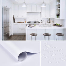 Load image into Gallery viewer, Large Coverage Self-Adhesive White Wallpaper - 15.7" x 39.4 Ft for Home Makeover