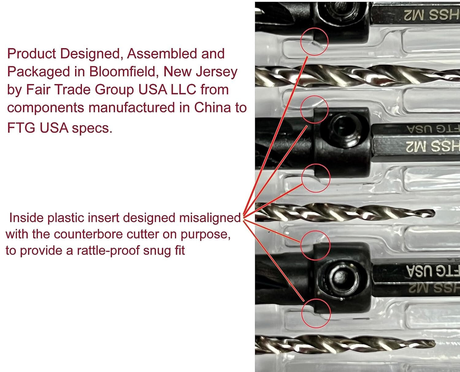 Adjustable Countersink Drill Bit Set - 12-Pc High-Speed Steel for Woodworking
