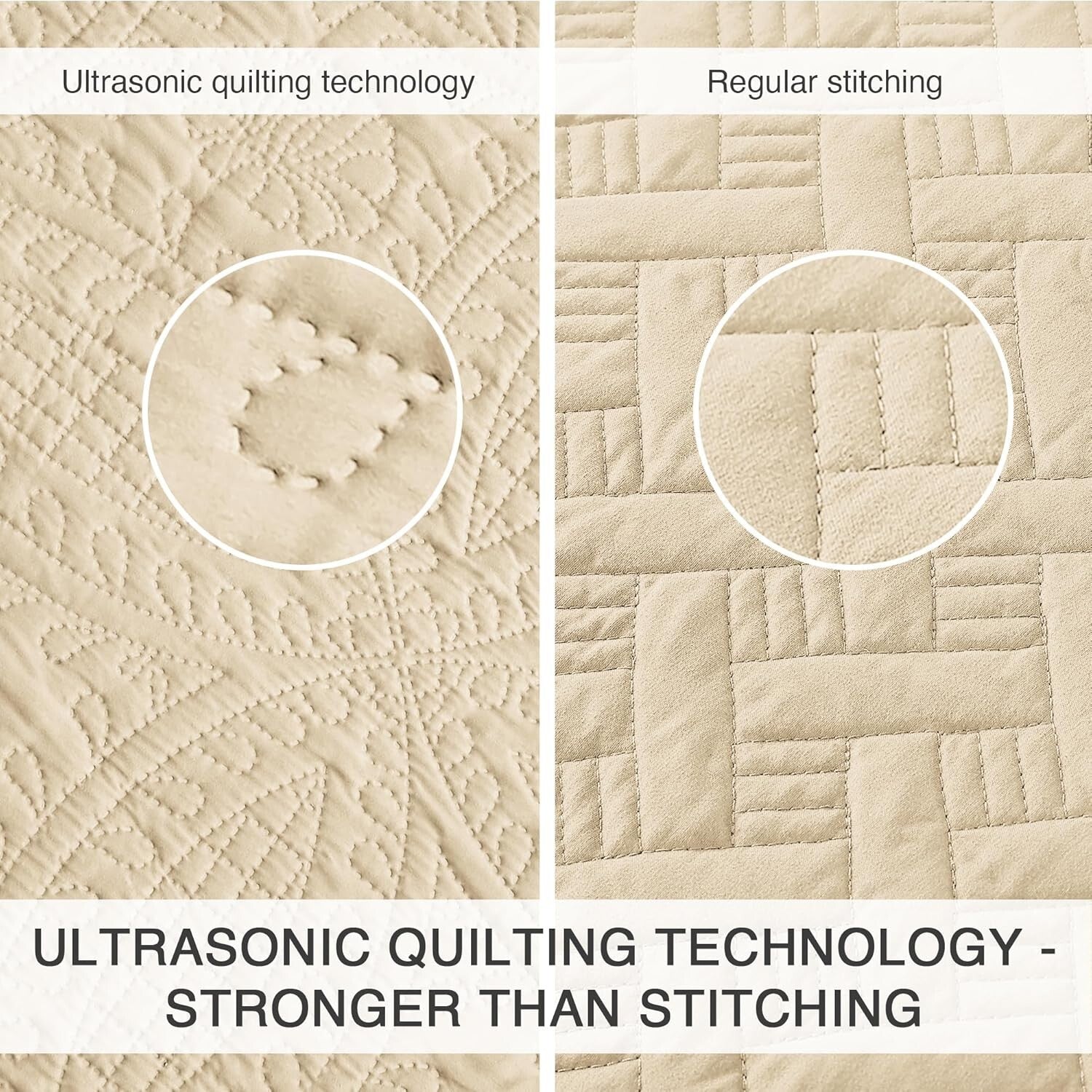 Elegant Cal King Summer Quilt Set - 3 Piece Coin Pattern for Year-Round Comfort