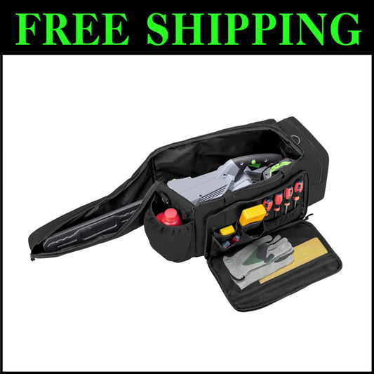 Durable Chainsaw Carrying Case with Water-Resistant Material & Easy Carry Design
