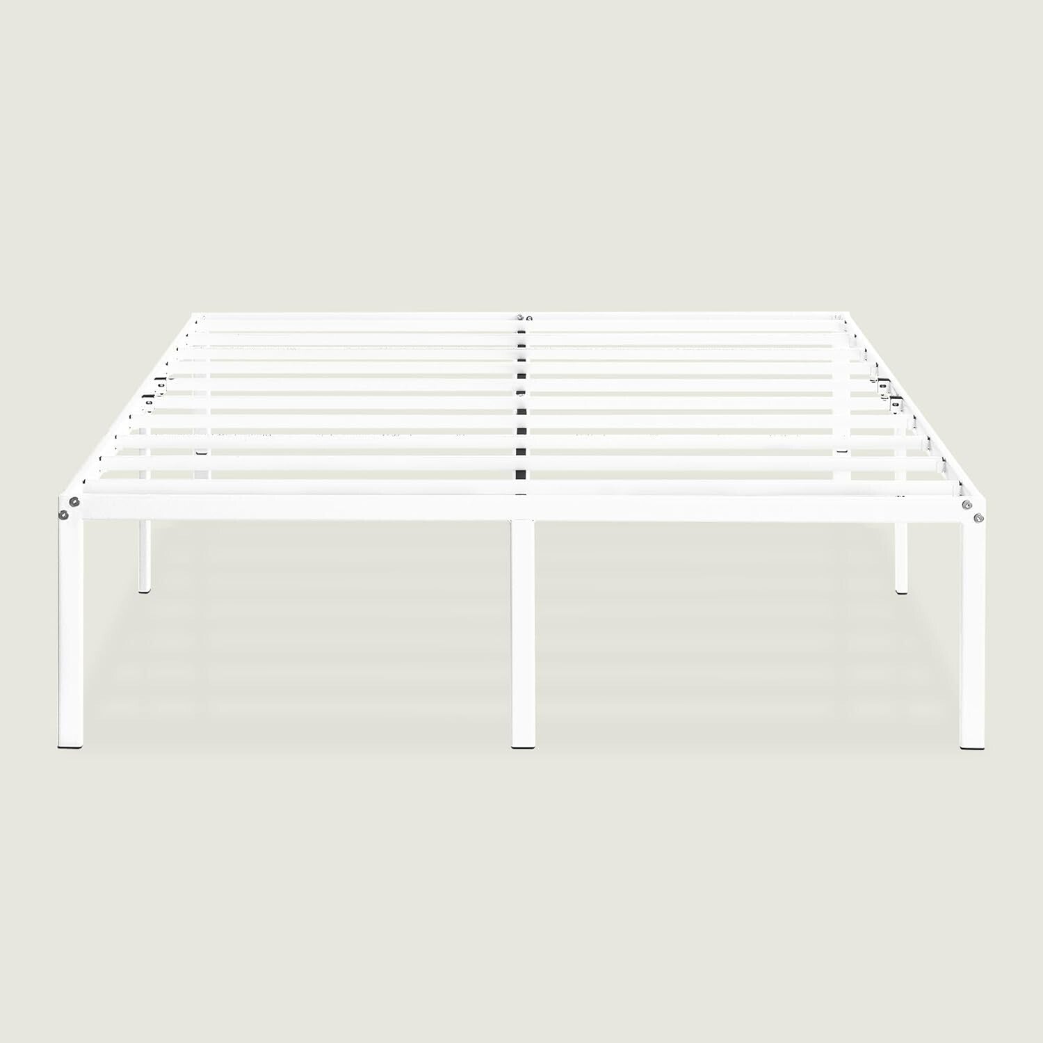 Easy Assembly 18-Inch Heavy-Duty Metal Bed Frame - Full Size with Foam Padding