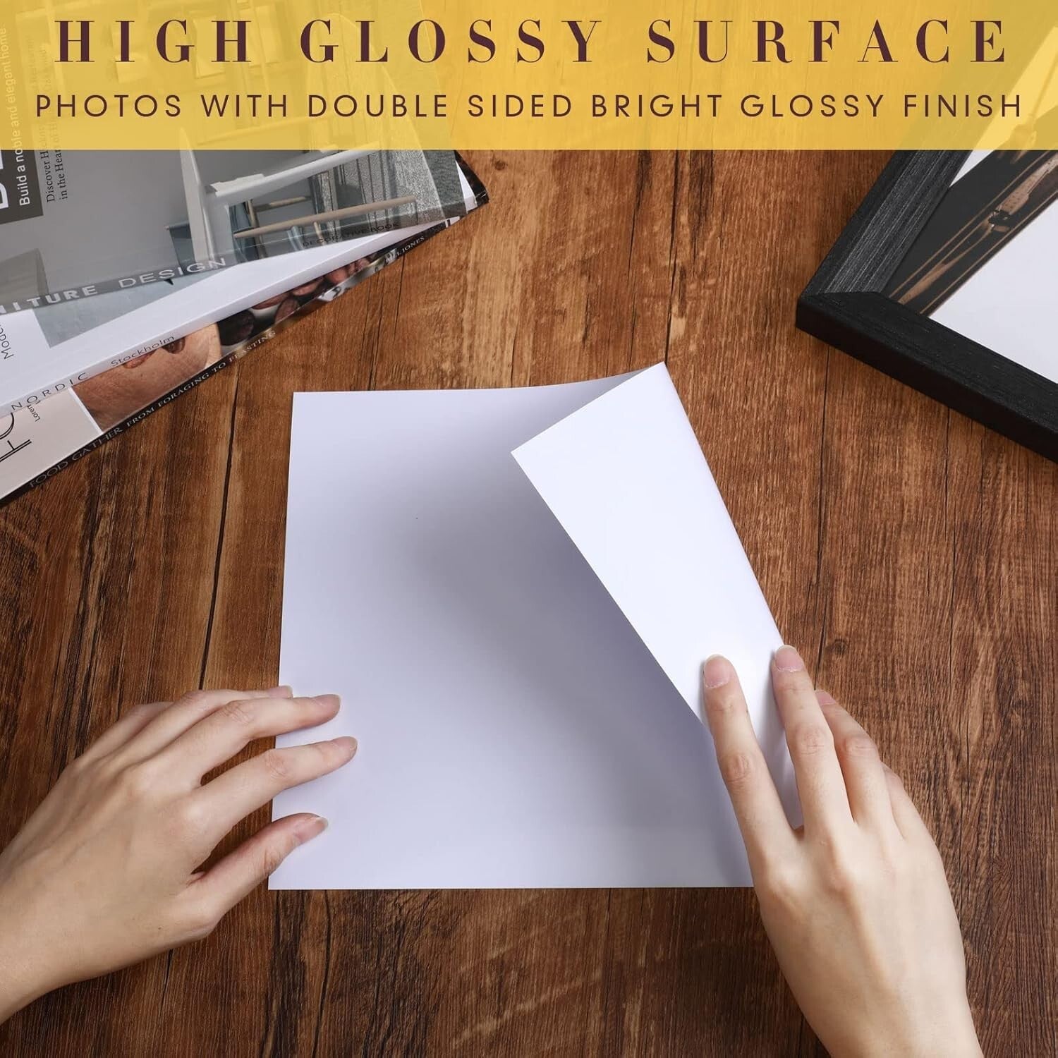 Professional Quality 400 Sheets of Glossy Double-Sided Paper for Inkjet Printers