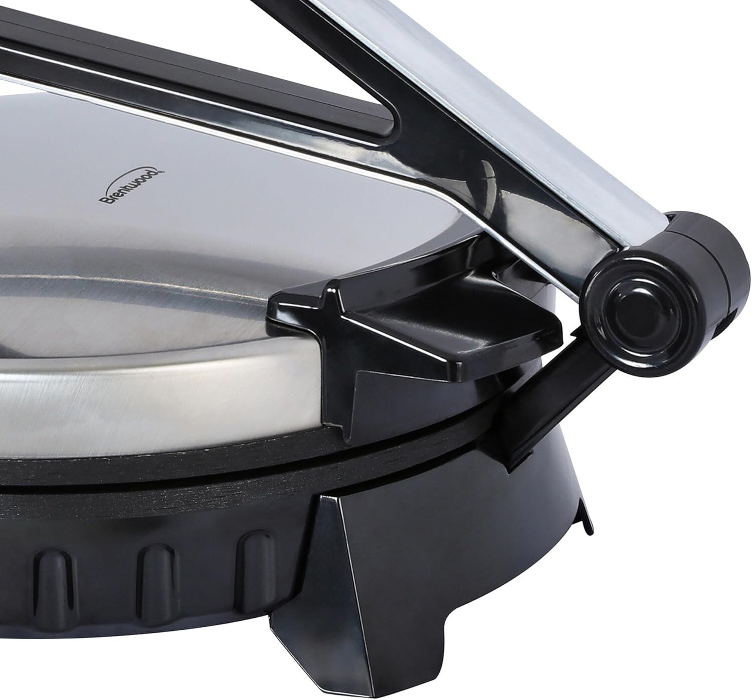 Electric Tortilla Maker - Non-Stick, 10-Inch, Brushed Stainless Steel Finish