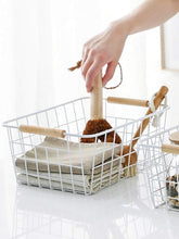 Load image into Gallery viewer, Durable New-White Wire Baskets with Handles - Perfect for Pantry and Closet