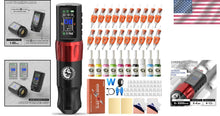 Load image into Gallery viewer, Wireless Tattoo Machine Kit with Battery - Complete Cordless Tattoo Pen Solution