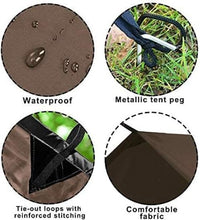 Load image into Gallery viewer, 10x16.5ft Multi-Use Waterproof Tarp for Camping &amp; Picnics - Easy Setup Included