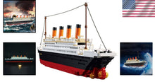 Load image into Gallery viewer, 1021-Piece Titanic Block Model Kit with Detailed Instructions - Gift-Ready!