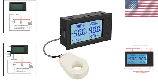 User-Friendly Digital Amp and Voltage Meter with Alarm for Battery Monitoring