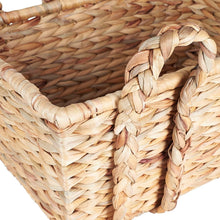 Load image into Gallery viewer, Natural Wicker Floor Basket with Thick Braided Handles for Practical Elegance