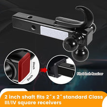 Load image into Gallery viewer, Durable Triple Ball Mount with 10,000 lbs Hook, Fits Class III and IV Receivers