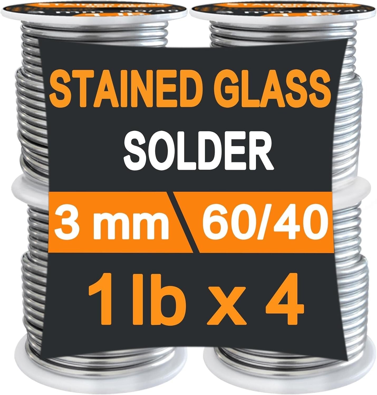 4 lb of 60/40 Tin-Lead Solder for Crafting - Perfect for Stained Glass Gilding