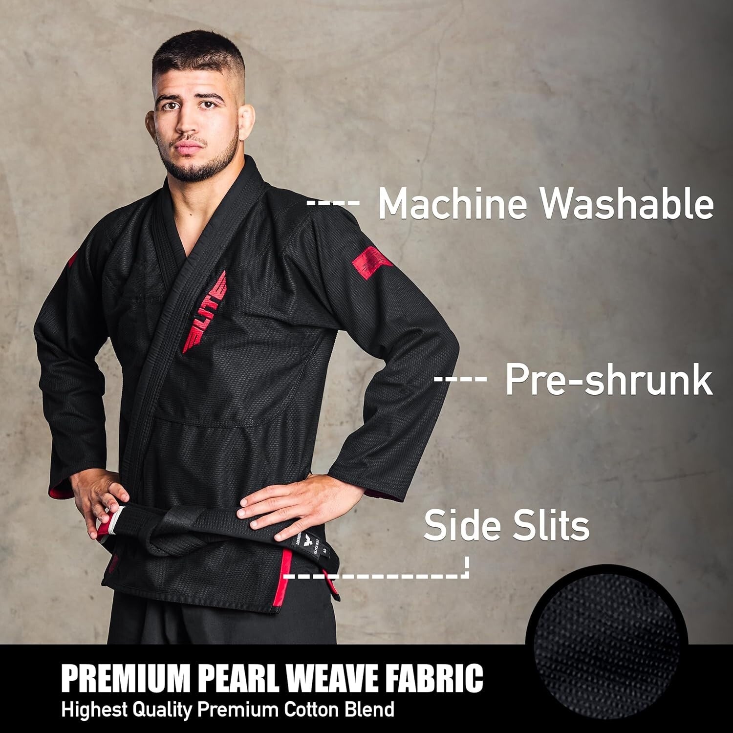 Durable IBJJF Jiu-Jitsu GI for Men - Sweat Dispersing Fabric & Stylish Design