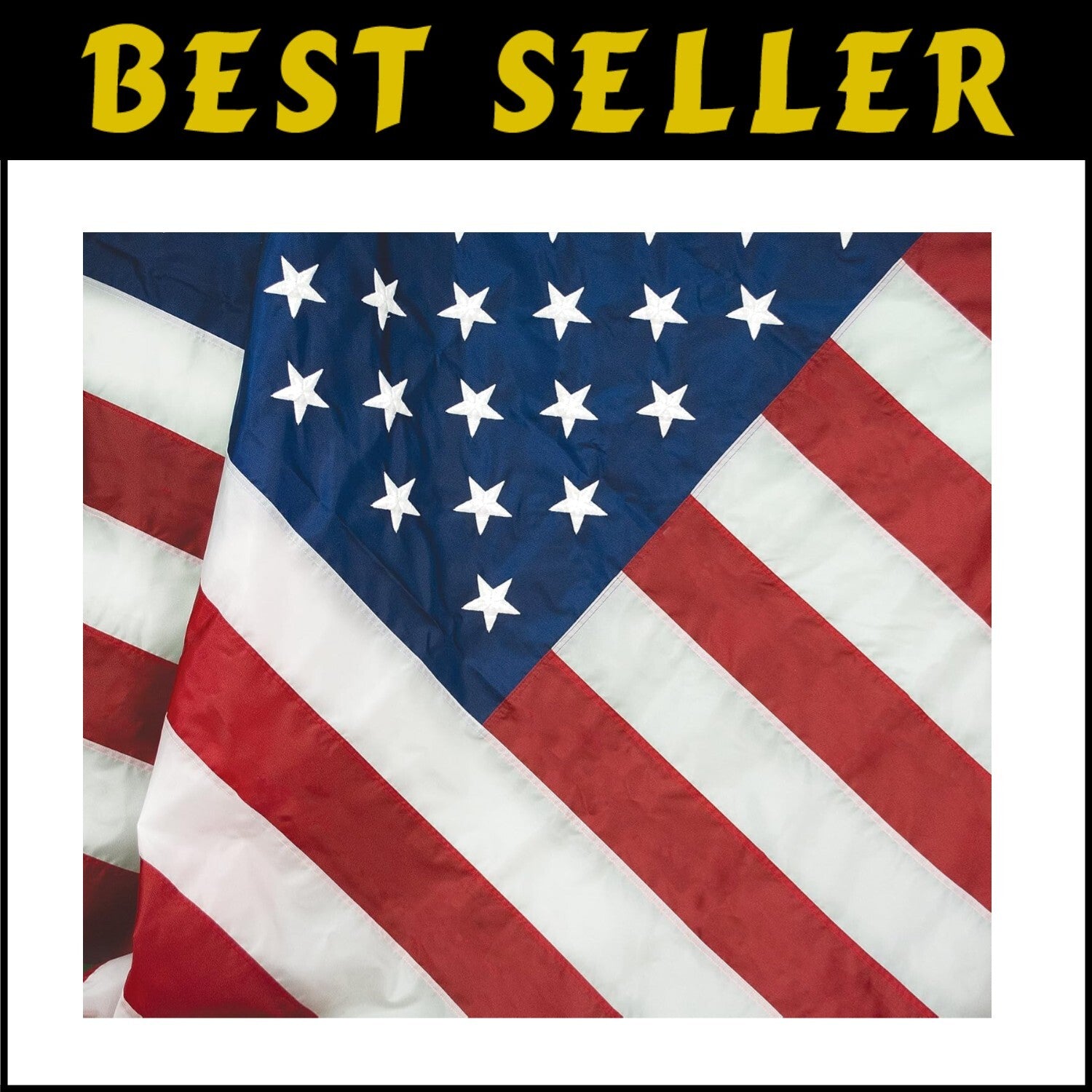 Beautifully Embroidered 8x12'' PolyExtra American Flag for Patriotic Displays
