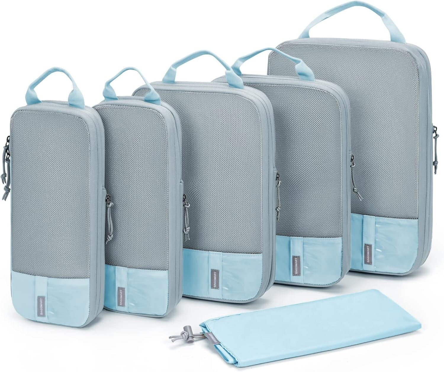 Efficient Compression Travel Cubes Set in Starlight Blue - Maximize Your Space